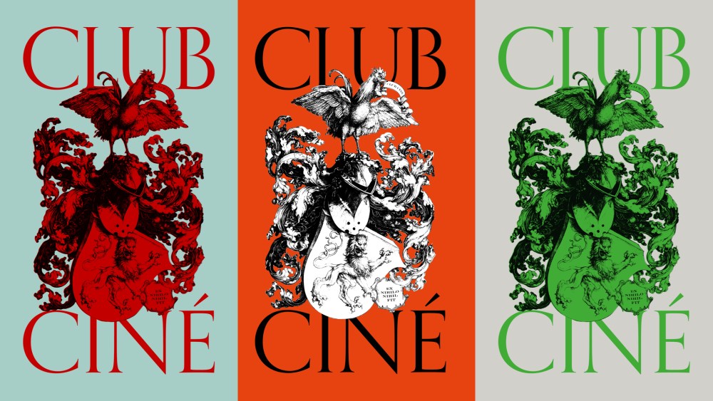 The Club Ciné logo by Peter Ainsworth and Johanna Bonnevier.