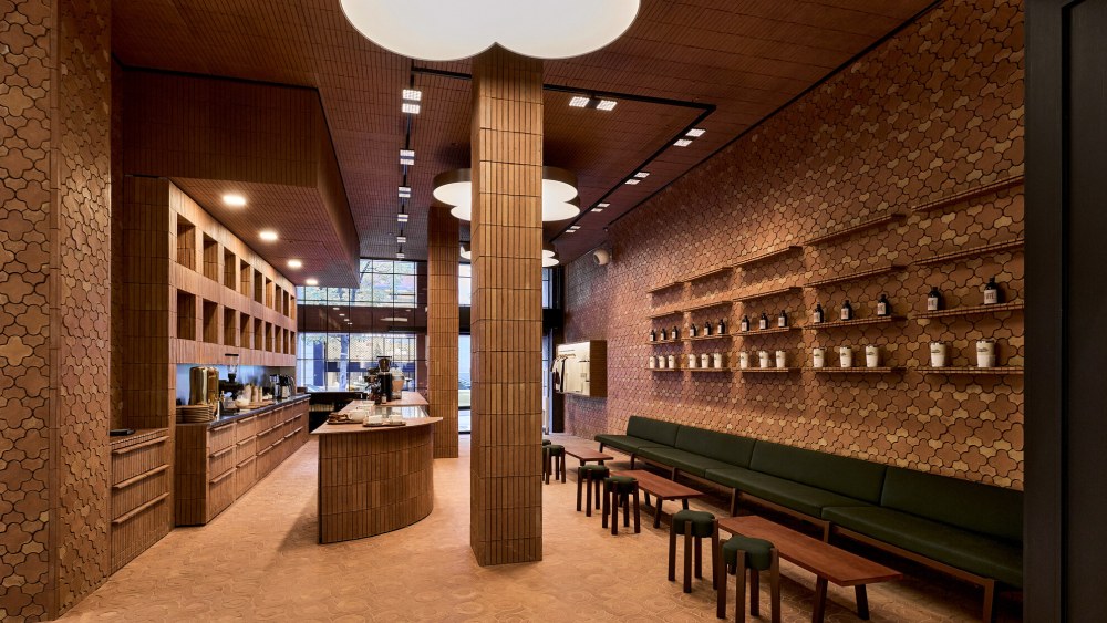 The debut Zacaffè at the new Zara menswear store in Madrid.