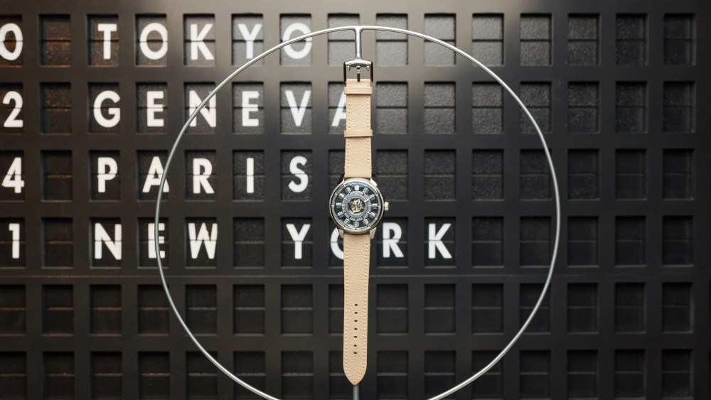 The Louis Vuitton Tambour Taiko Spin Time at LVMH Watch Week in NYC.