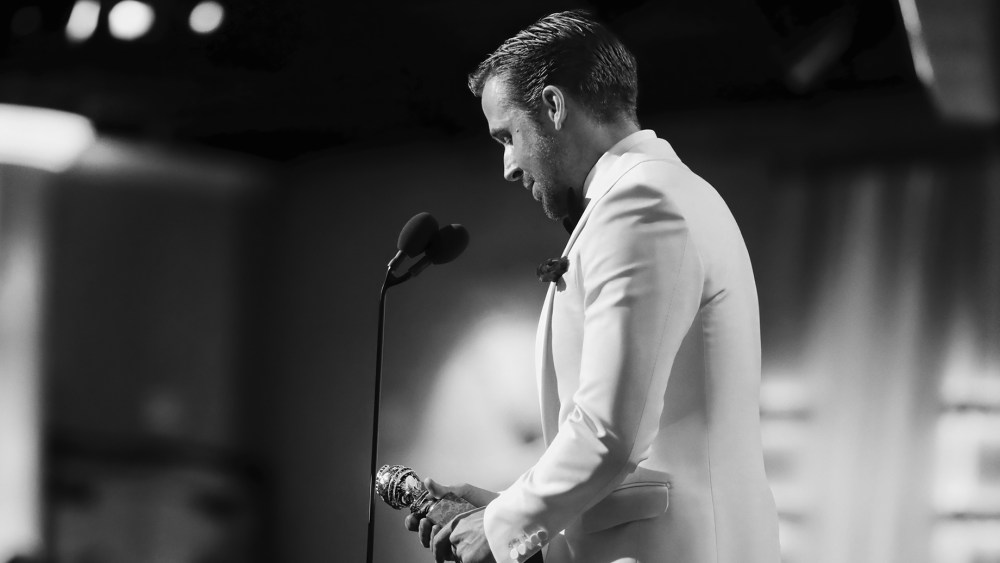 Ryan Gosling in Tag Heuer's "Designed to Win" campaign.