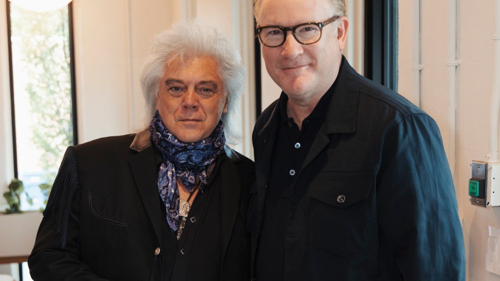 Singer Marty Stuart with Todd Snyder.