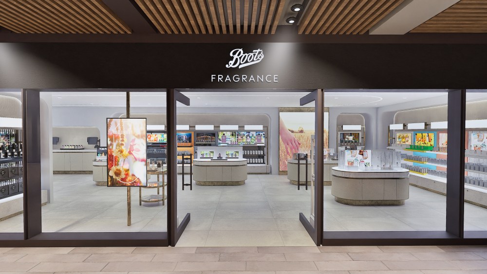 A rendering of the new Boots fragrance standalone store.