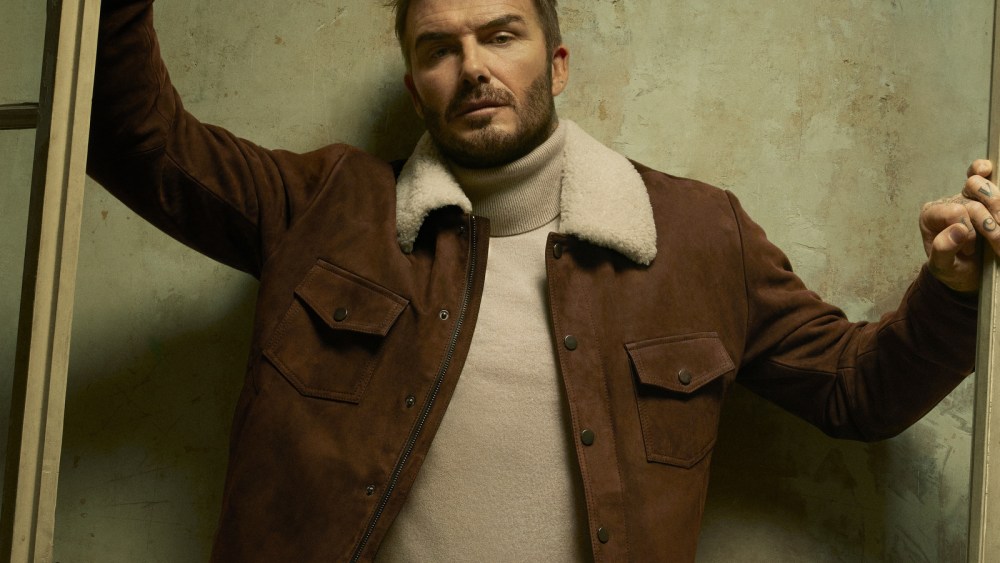 David Beckham in a piece from his Beckham x Boss fall collection.