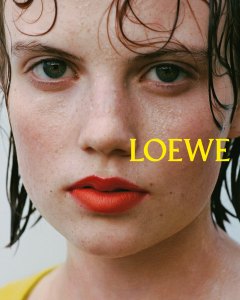 Isla Johnston in the Loewe teaser campaign.
