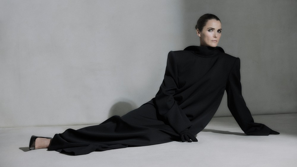 Balenciaga 54th Couture stretch Barathea wool dress, gloves and shoes.