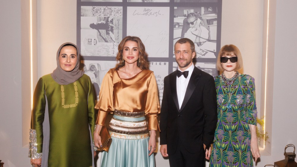 Sheikha Mayassa, Queen Rania, Francesco Carrozzini and Anna Wintour