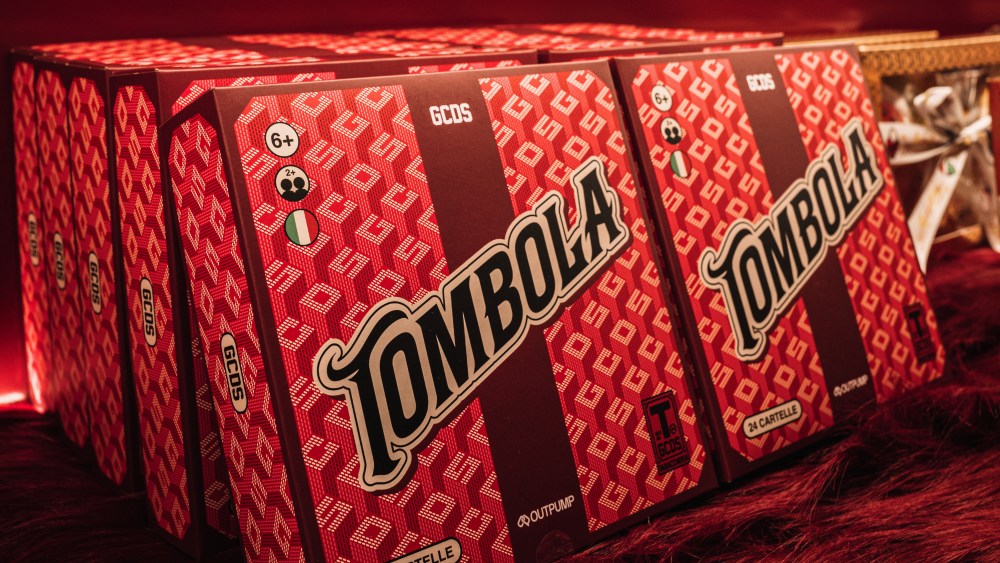 The Tombola game displayed at Tabaccheria GCDS in Milan.