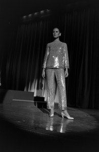 Norell fashion show featuring 40 years of his day dress, outerwear, and evening wear collections.