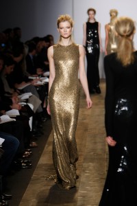 A model on the runway at Michael Kors' fall 2010 show. (Photo by Thomas Iannaccone/WWD/Penske Media via Getty Images)