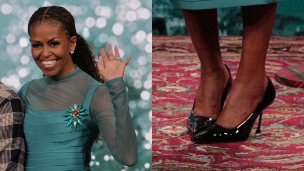 Michelle Obama on "Jimmy Kimmel Live!" on Dec. 15, 2025.