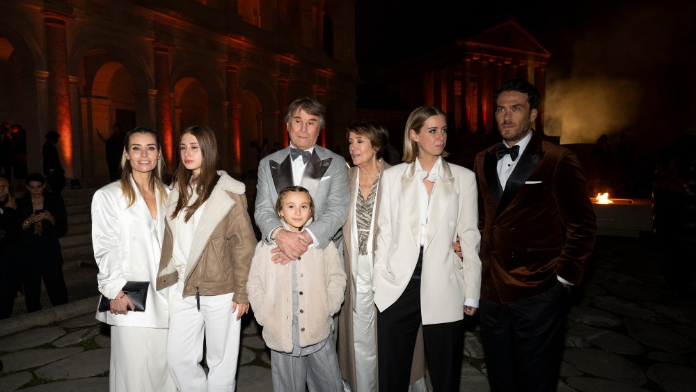 Inside the dinner at the world premiere of "Brunello: The Gracious Visionary," held at Rome's Cinecittà Studios.