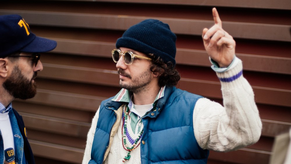 Street style at Pitti Uomo 109 in Florence, 2026.