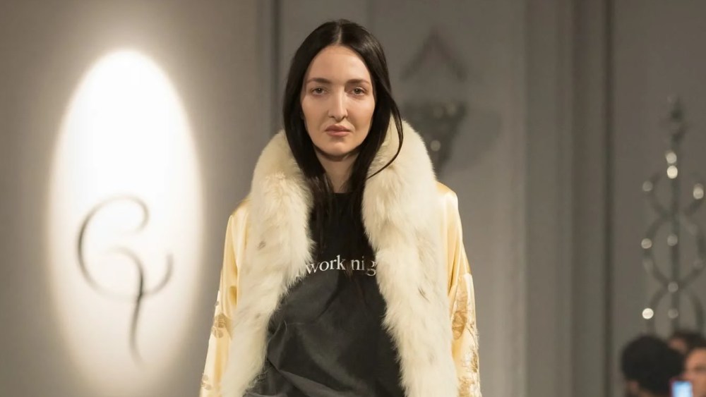 A look from Conner Ives' fall 2026 collection, which showed at London Fashion Week in February.