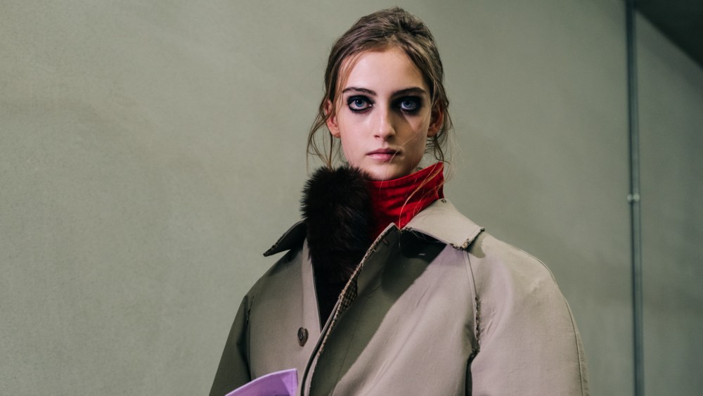 Backstage at Prada Fall 2026 Ready-to-Wear Collection at Milan Fashion Week