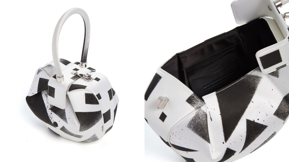 Limited edition hand-painted Nina bags.
