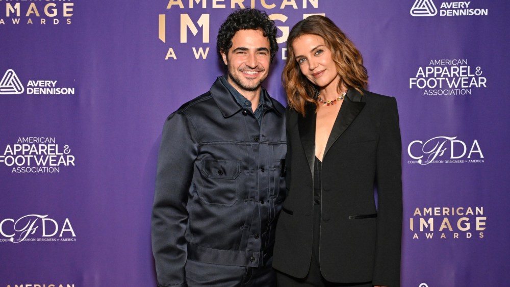 Zac Posen and Katie Holmes