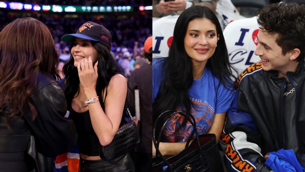 Kylie Jenner's courtside fashion.