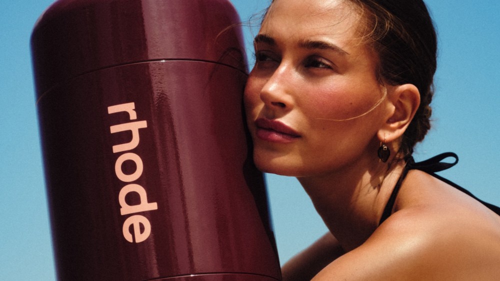 Hailey Bieber in the latest Rhode campaign.