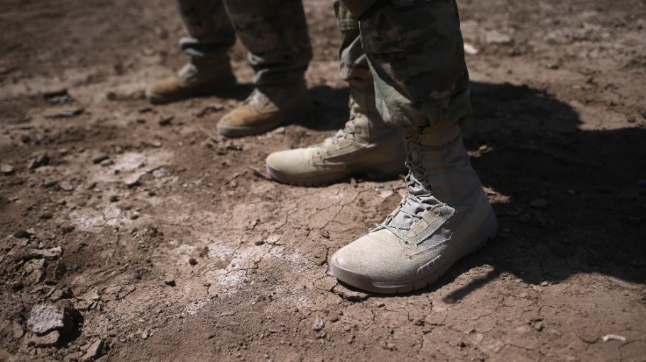 American military boots.