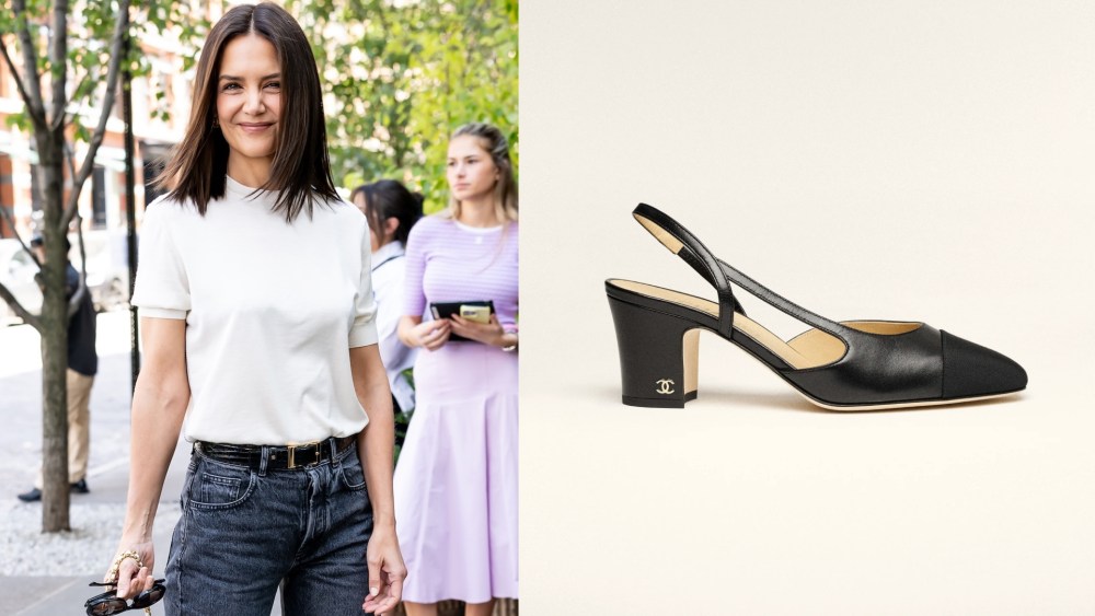 Katie Holmes is seen arriving at the Tribeca Festival Luncheon on June 5, 2026 in New York, New York.