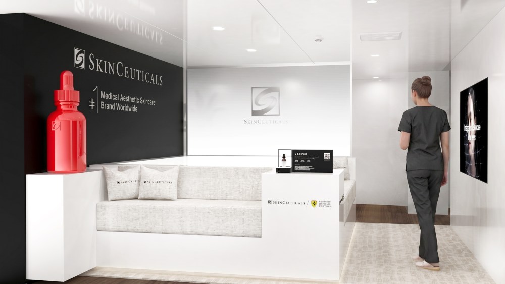 SkinCeuticals rendering of yacht spa