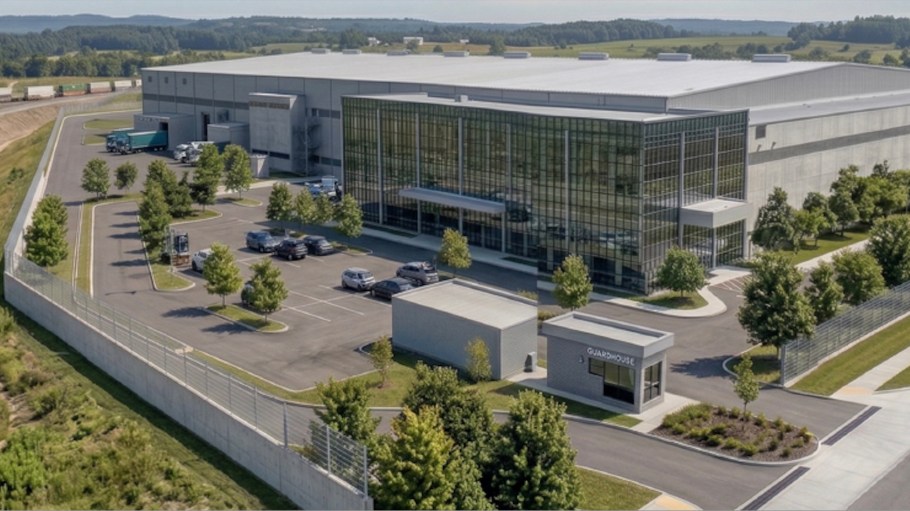 A rendering of YKK's new factory in India.